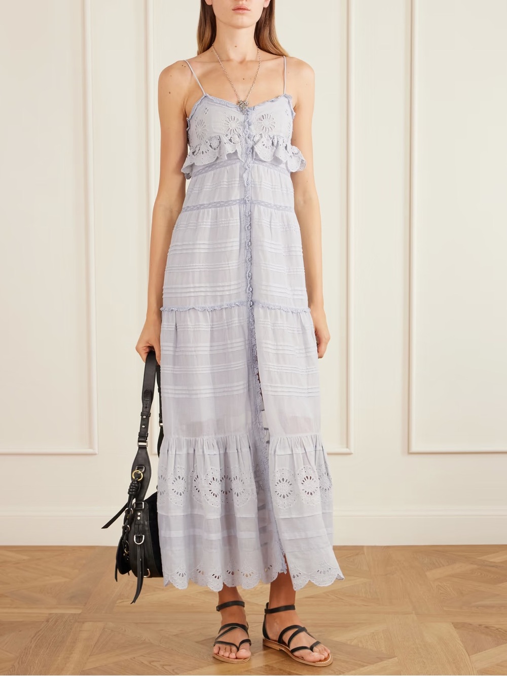 Isabel Marant Paule broderie anglaise cotton maxi dress - Picture 11 of 12